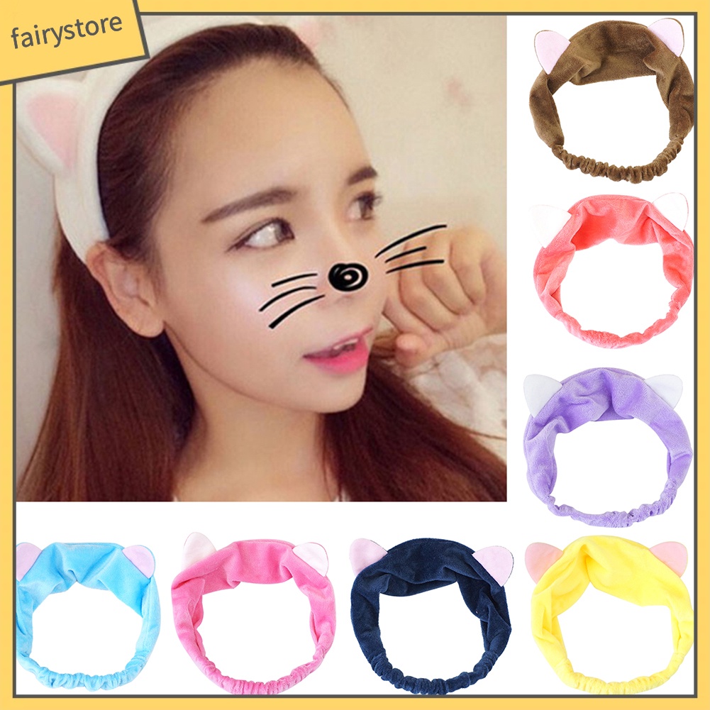 Băng Đô Tai Mèo Co Giãn Đáng Yêu Cho Nữ