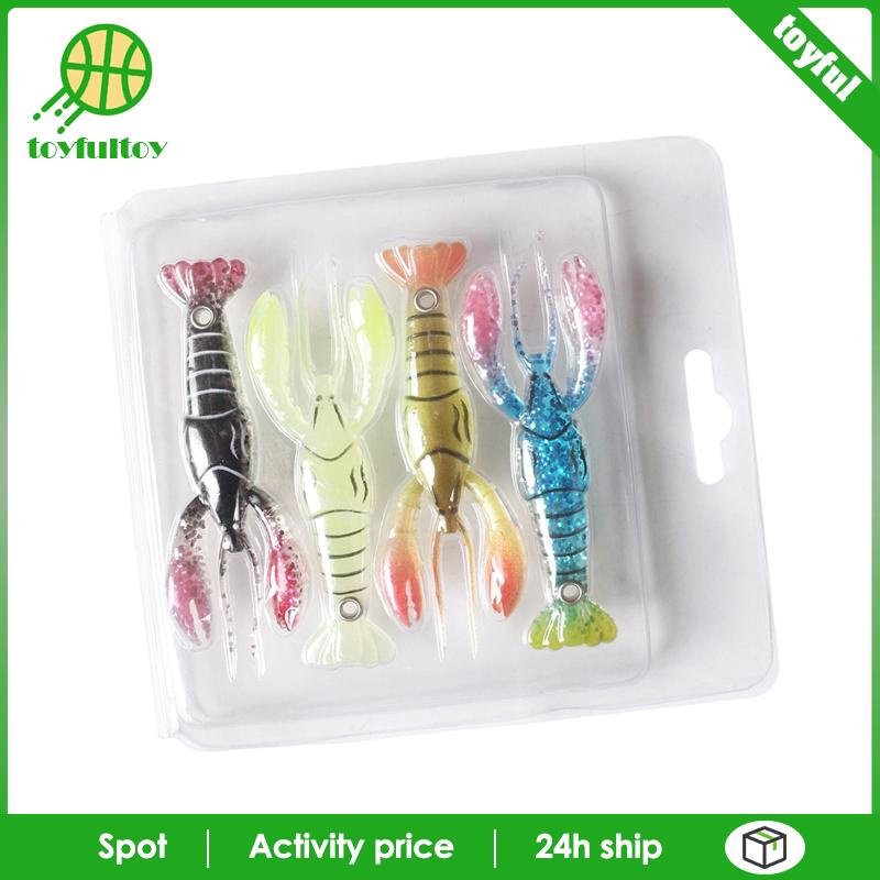 Set 4 Mồi Giả Nhử Cá Hình Bạch Tuộc Chuyên Dụng