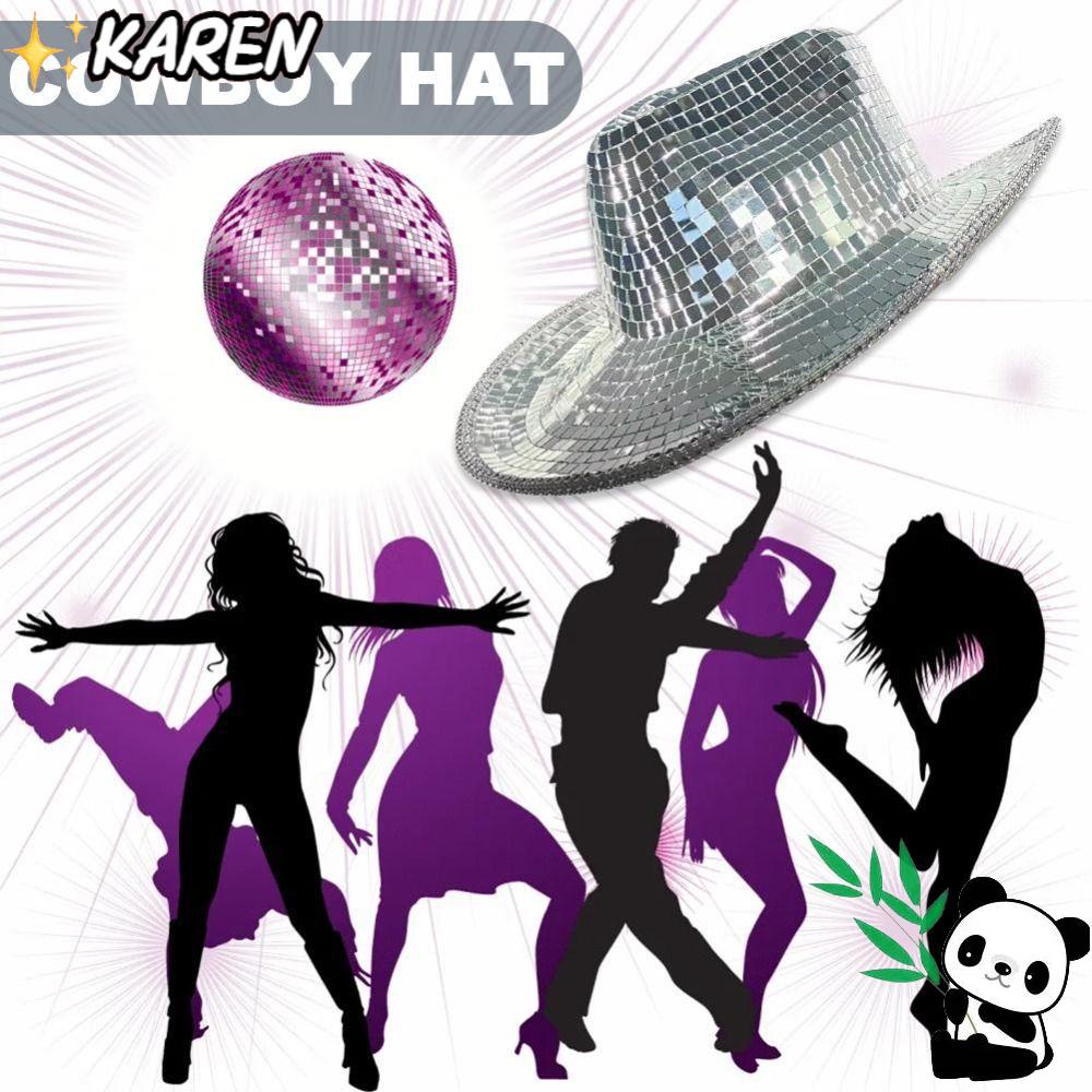 Mũ Cao Bồi Lấp Lánh Phong Cách Disco Cổ Điển