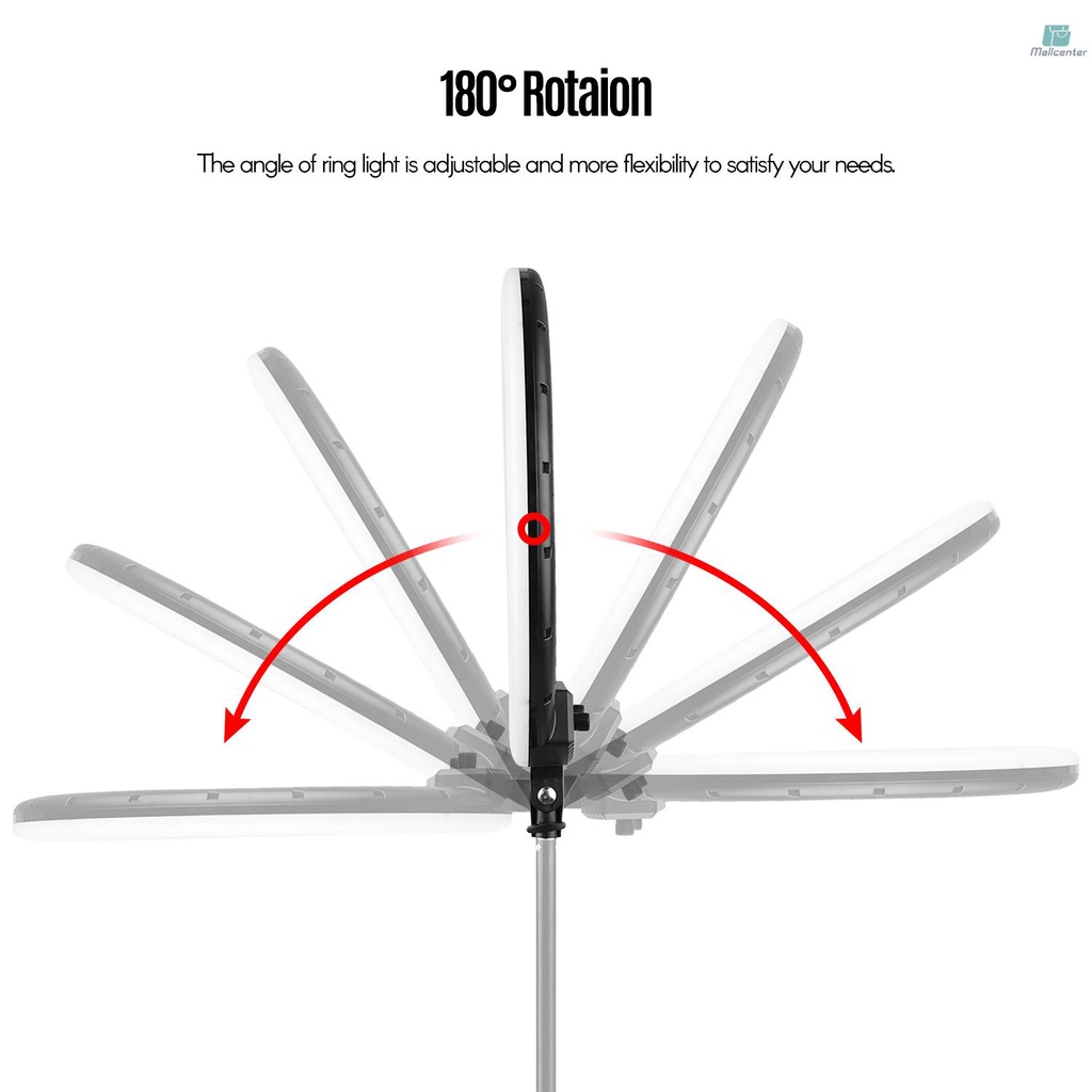 21 Inch LED Ring Light Photography Lamp Set Stepless Dimmable 3000K-6000K with 3pcs Phone Holders Remote Control Carrying Bag for Selfie Makeup Live Streaming Vlogging