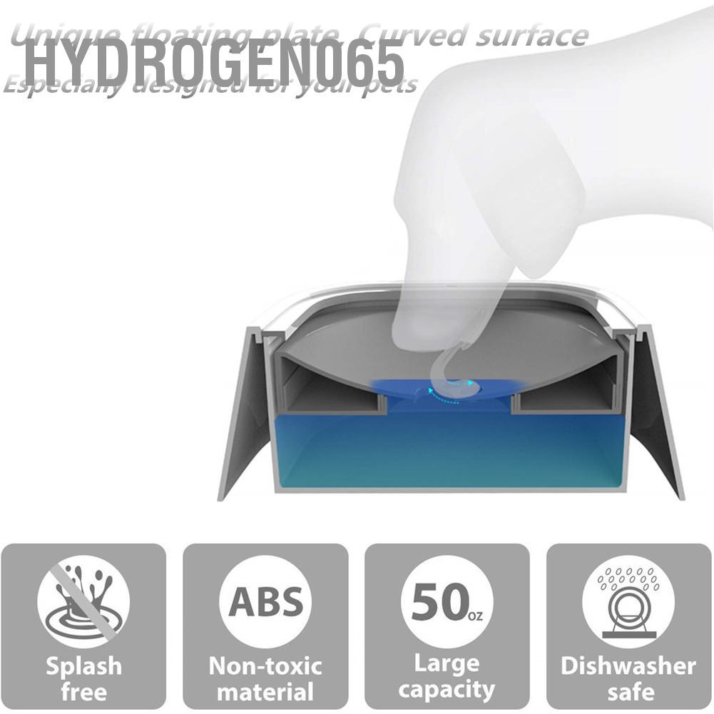 Hydrogen065 Bát nước cho thú cưng - tự động chống tràn chó nổi chở trên xe Nước chậm