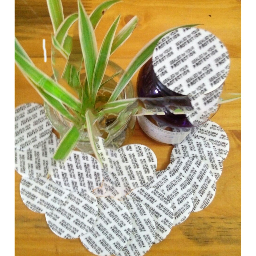 1m2 màng seal chai lọ Pet, HD , thủy tinh , màng tự dán ( không cần máy seal )