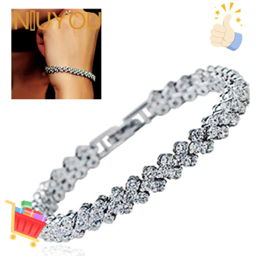 Vòng Tay NIUYOU Chuỗi Xích Trong Suốt Xinh Đẹp Sang Trọng