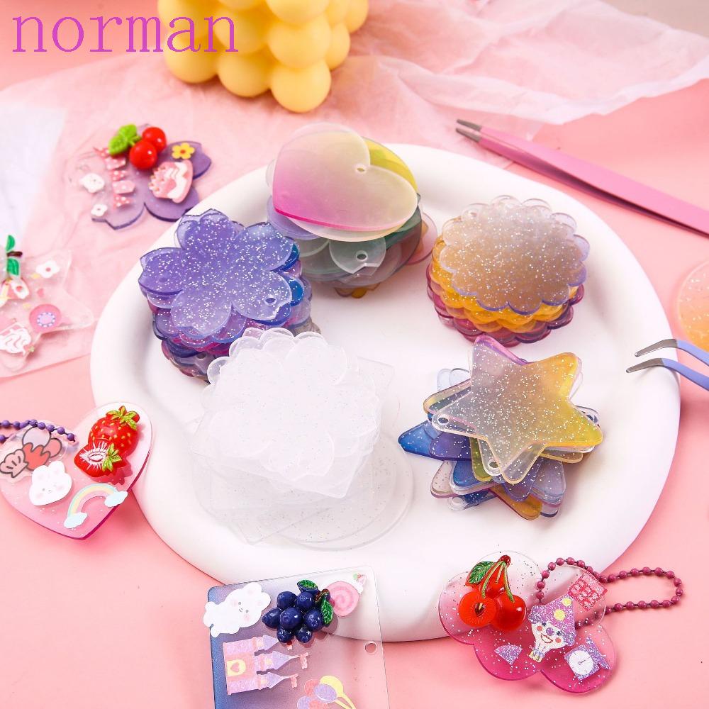 Set 10 Thẻ Ảnh Trong Suốt Bằng Acrylic Sáng Tạo DIY