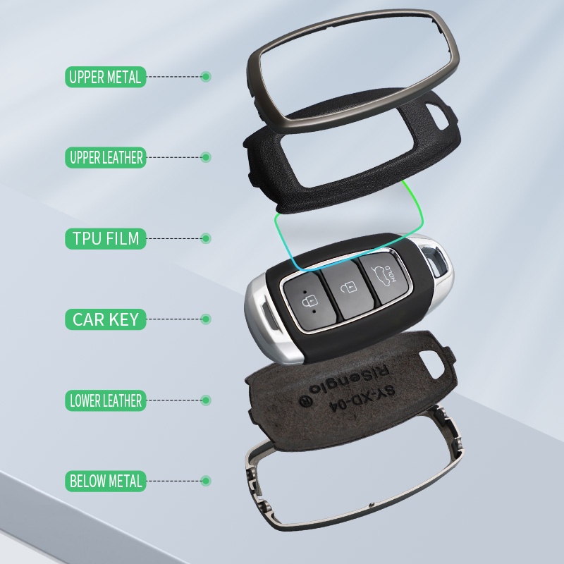 Vỏ Bọc Chìa Khóa Bằng Hợp Kim Kẽm Cho hyundai i10 / tucson / elantra 2020 i10 stargazer creta 2022-2023 santafe i10