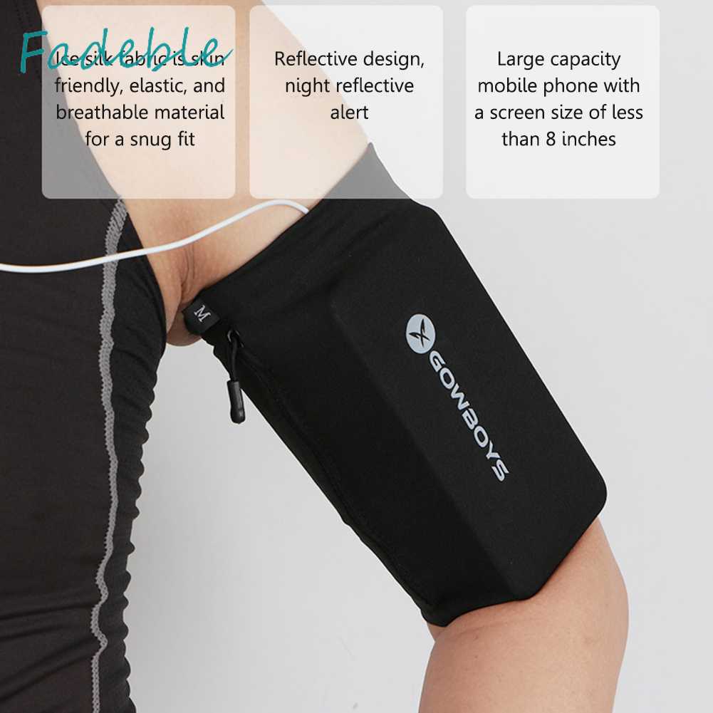 Túi Đựng Điện Thoại Đeo Cánh Tay Co Giãn Chống Trộm Có Thể Điều Chỉnh Dùng Khi Chơi Thể Thao