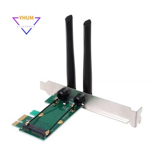 Card wifi pci-e express + 2 ăng-ten mở rộng cho pc