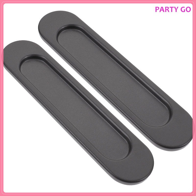 Set 2 Tay Nắm Cửa Trượt Hình Oval Không Cần Đục Lỗ