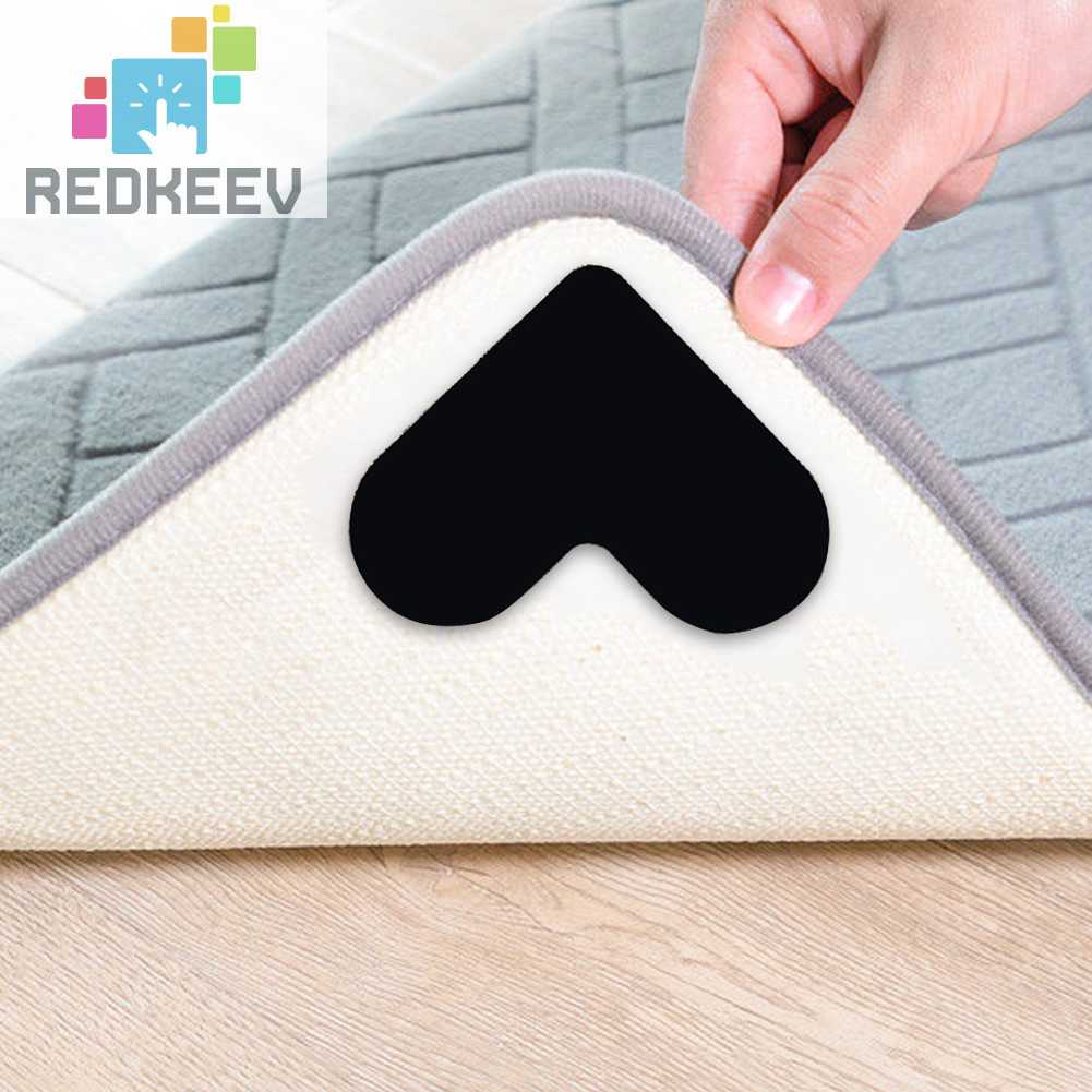 Set 4 Miếng Dán Thảm Chống Trượt Hình Trái Tim