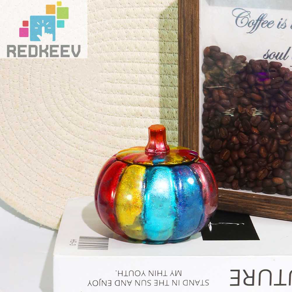 Khuôn Silicone Làm Hộp Trang Sức Hình Quả Bí Ngô