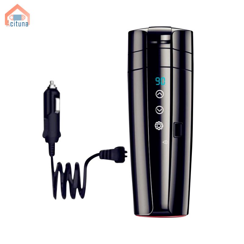 Acituna Ấm Đun Nước V 24V Có Màn Hình Hiển Thị Nhiệt Độ Cho Xe Hơi