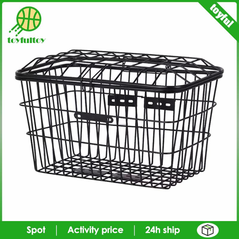 Giỏ Xe Đạp [Toyfulcabin] Giá Đỡ Dày Dặn Dễ Lắp Đặt Kèm Vỏ Bọc