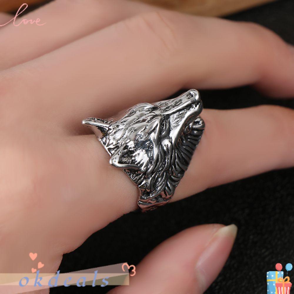 Nhẫn Thép Không Gỉ Phong Cách Hip Hop Gothic Cho Nam