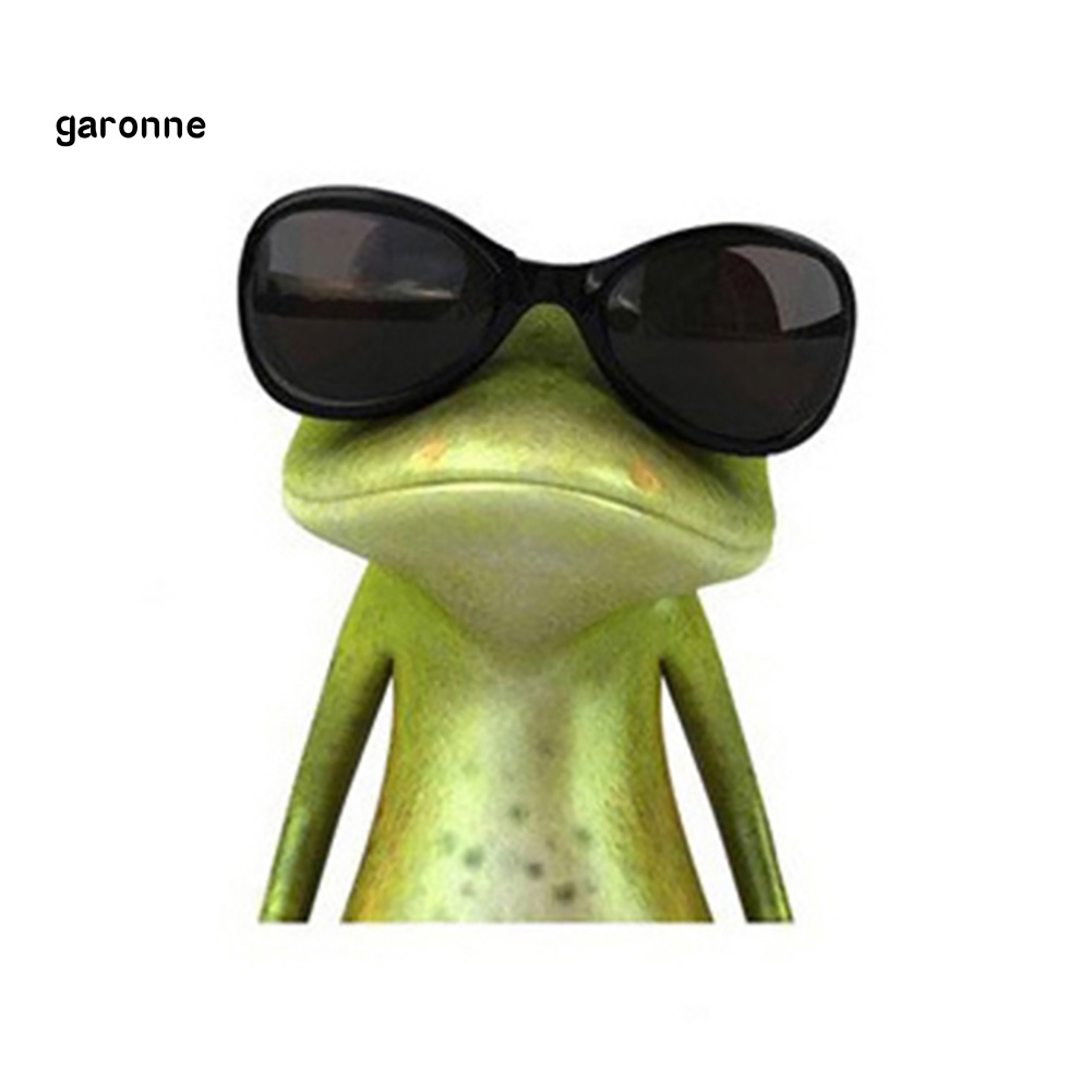 Đề Can Dán Trang Trí Cửa Sổ Xe Hơi Hình Chú Ếch 3D Bằng Chất Liệu Vinyl Chống Thấm Nước