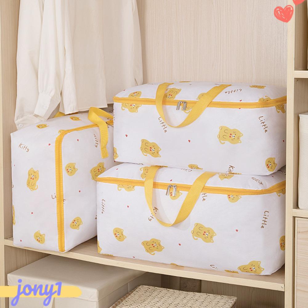 Túi Đựng Chăn Mền / Quần Áo Bằng Cotton Chống Thấm Nước Tiện Dụng Cho Gia Đình