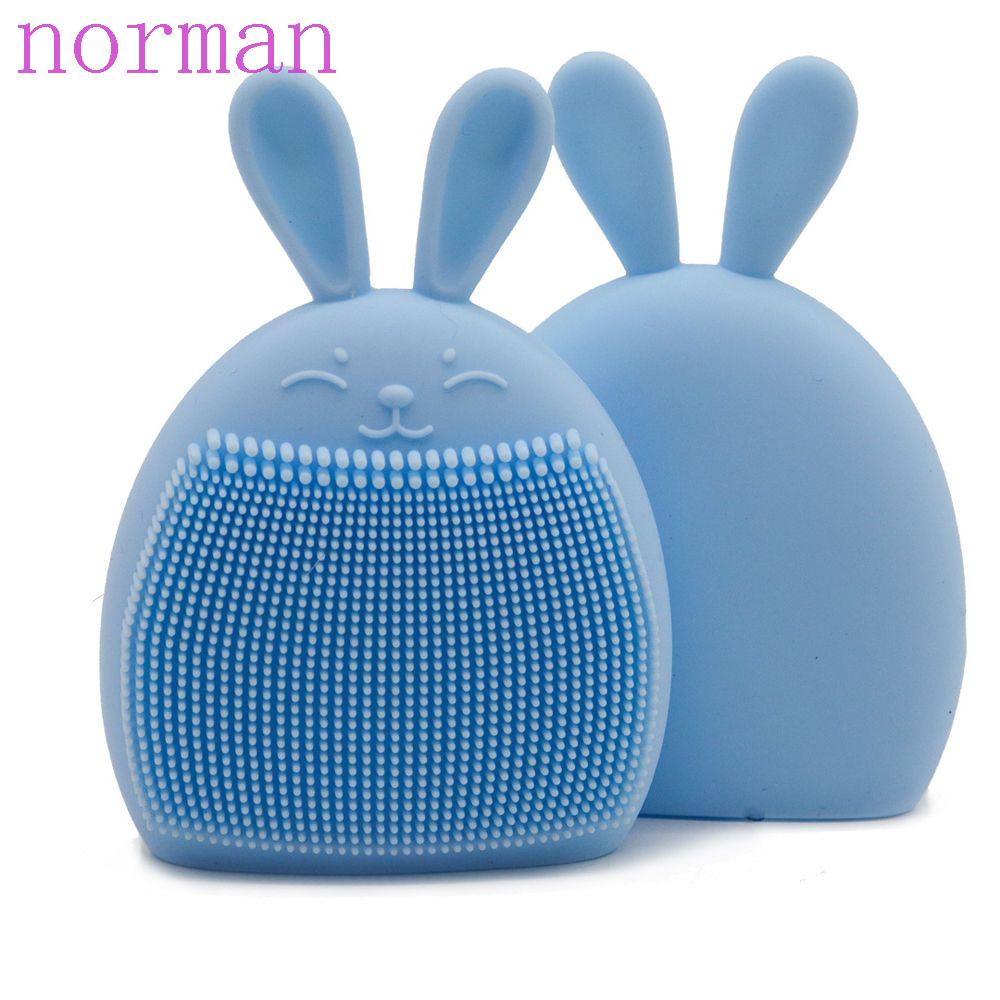 1 Bàn Chải Rửa Mặt Silicone NORMAN Tẩy Tế Bào Chết Làm Sạch Sâu Lỗ Chân Lông