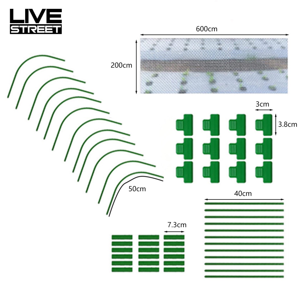1 Bộ Lưới Bọc Bảo Vệ Rau Củ Quả Chống Bụi Có Thể Tái Sử Dụng