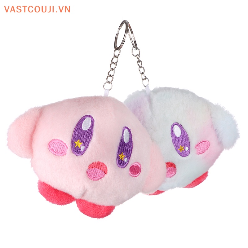 Móc Khóa Búp Bê Nhồi Bông Kirby Màu Hồng Dễ Thương