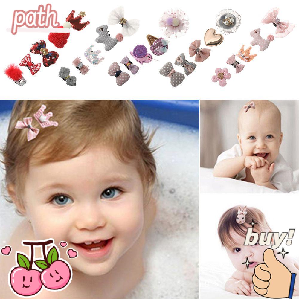 Set 5 Kẹp Tóc Mini Hình Vương Miện Xinh Xắn Cho Bé Gái