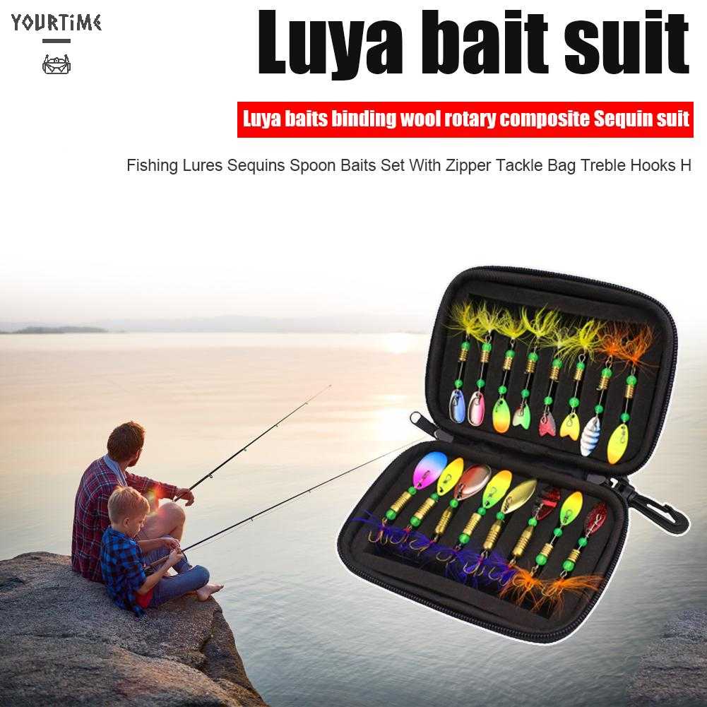 Set 16 Mồi Câu Cá Giả Kèm Túi Đựng Tiện Lợi