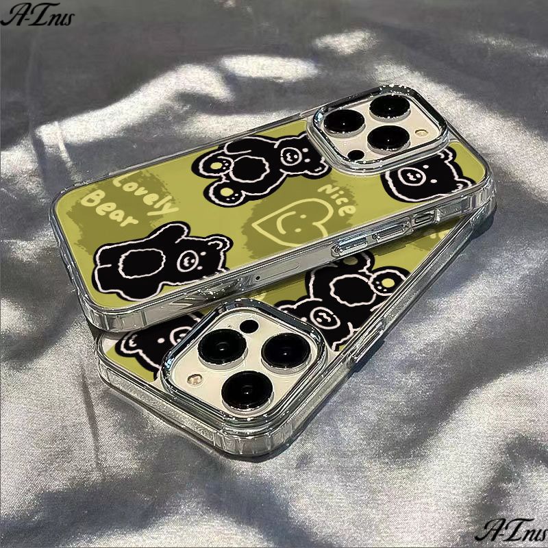 ✅Ốp Điện Thoại Mềm Chống Sốc Hình Gấu Cho Iphone 8iPhone12 / max Matcha 11plus 1314Pro7