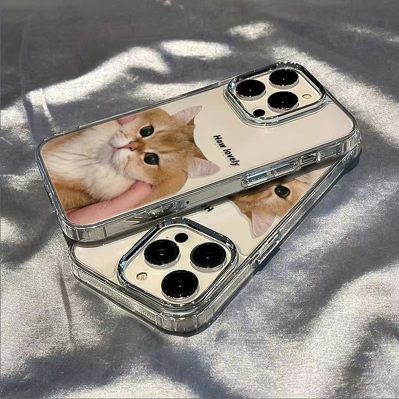 ✅Ốp Điện Thoại Mềm Chống Sốc In Hình Mèo Cho Iphone 8 12 11 7 14Pro Plus Max 13