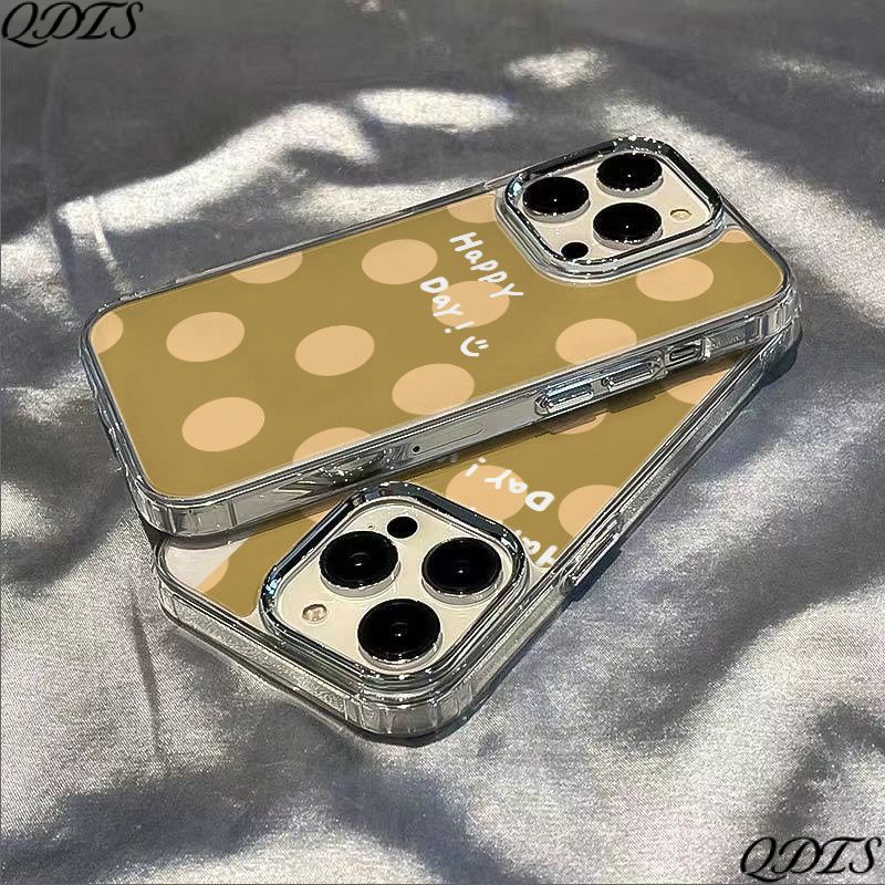 ✅Ốp Điện Thoại Mềm Chống Sốc Họa Tiết Chấm Bi / Mặt Cười Cho Iphone 11maxiPhone1213plus 78In 14pro QXMR