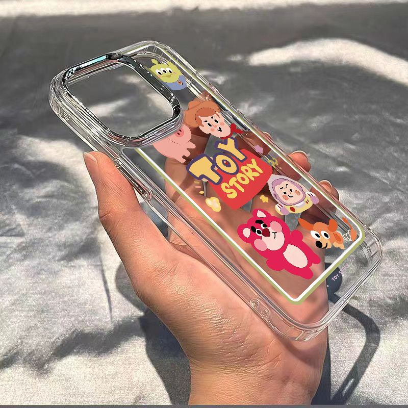 ✅Ốp Điện Thoại Mềm Chống Sốc Hình Gấu Và Dâu Tây Cho iPhone12 plus 0XX5 Max14Pro13In 11xs / 78