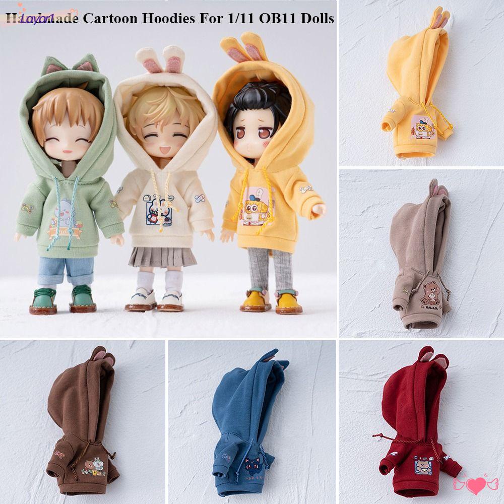 LAYOR1 Áo Hoodies Hoạt Hình Cho Búp Bê 1 / 12BJD 1 / 11 Ob11