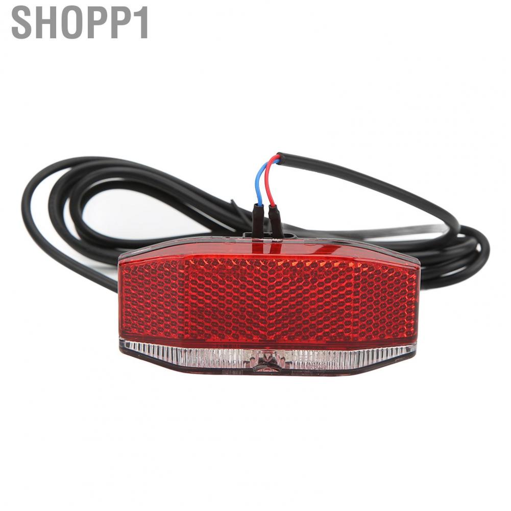 Shopp1 24V 36V 48V Electric Bike Front and Rear Light Set Headlight Tail Speaker Kit with 4  Lamp Beads