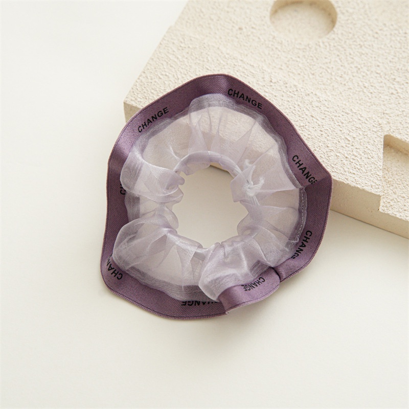 Dây Cột Tóc Đuôi Ngựa Bằng Vải Có Màng Bọc Cỡ Lớn Phong Cách Pháp Thời Trang Cho Nữ