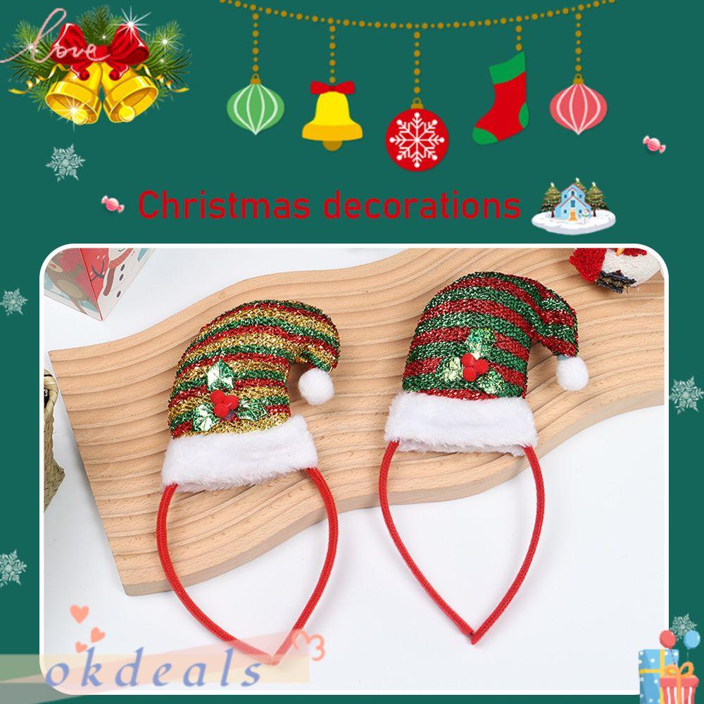 Băng Đô Cài Tóc Hình Nón Giáng Sinh Cho Người Lớn Và Trẻ Em