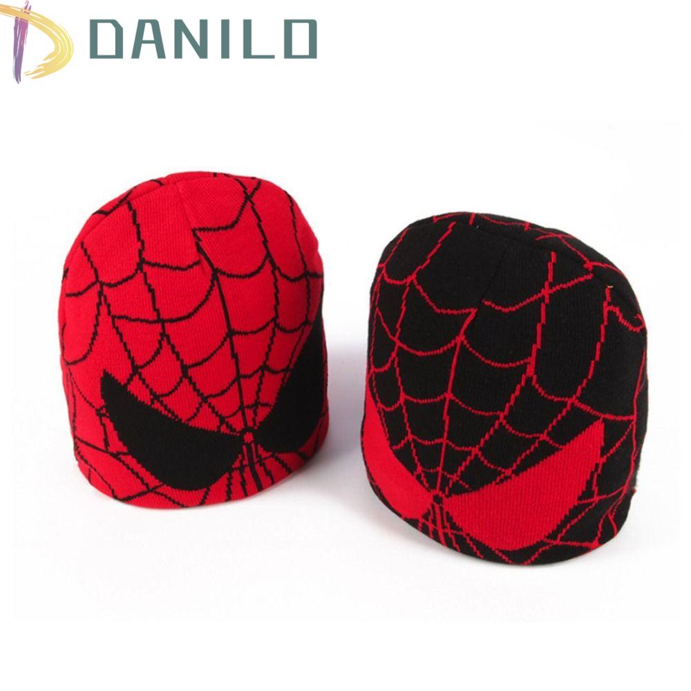 Mũ Beanie Dệt Kim Thêu Hình Nhện Thời Trang Cho Nam Nữ