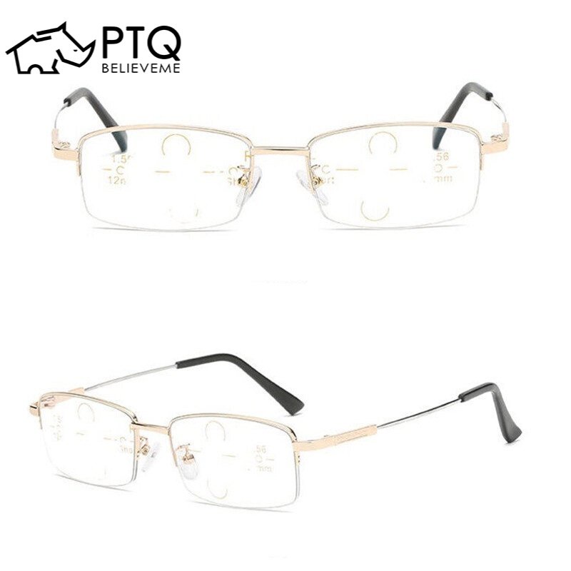 Kính Đọc Sách Bảo Vệ Bằng Titan Kim Loại Chống Tia UV Dễ Nhìn Xa Và Gần PTQ