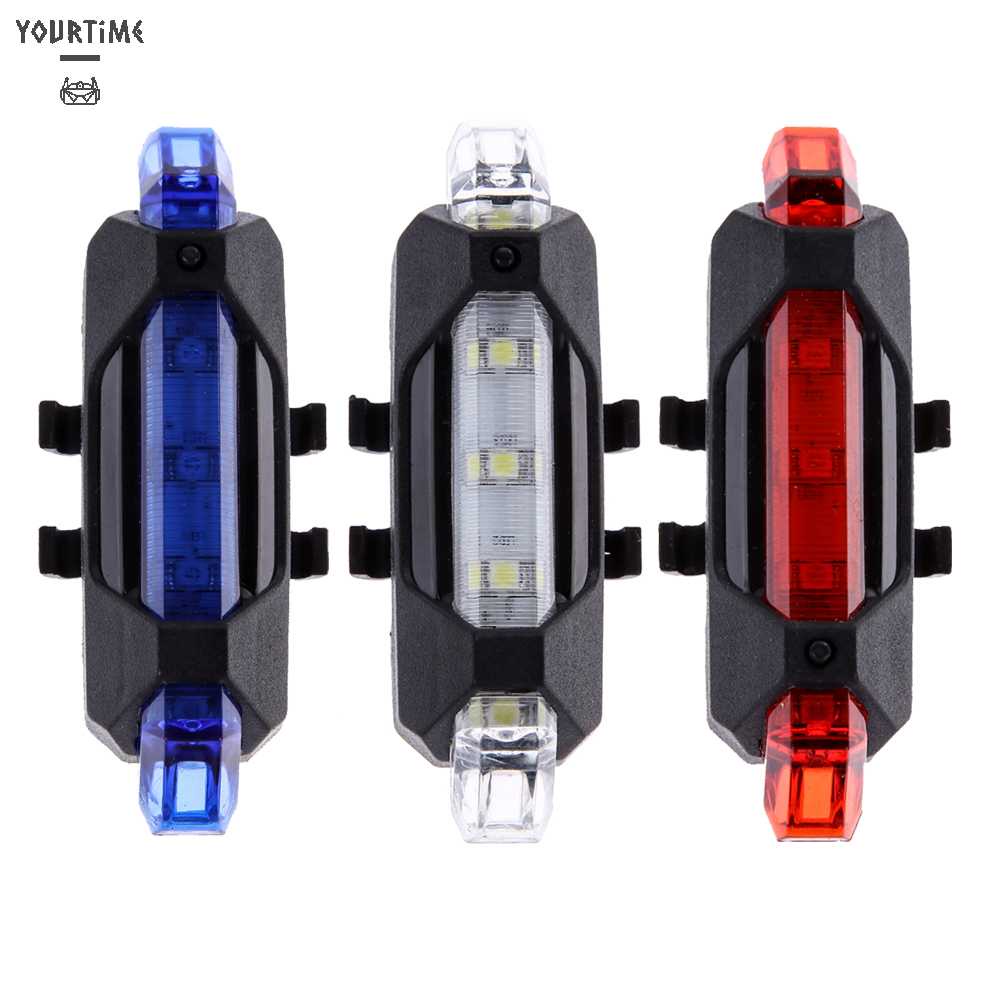 Đèn LED Cảnh Báo Gắn Đuôi Xe Đạp Chống Nước Có Thể Sạc Lại Bằng Cổng