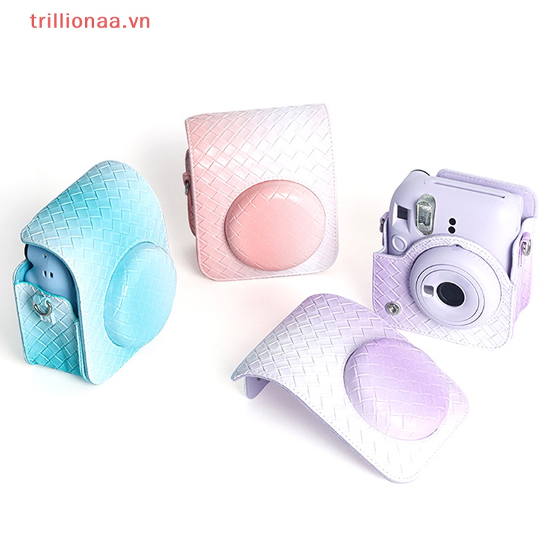 1 Túi Da PU Đựng Máy Ảnh Lấy Liền Instax Mini 12