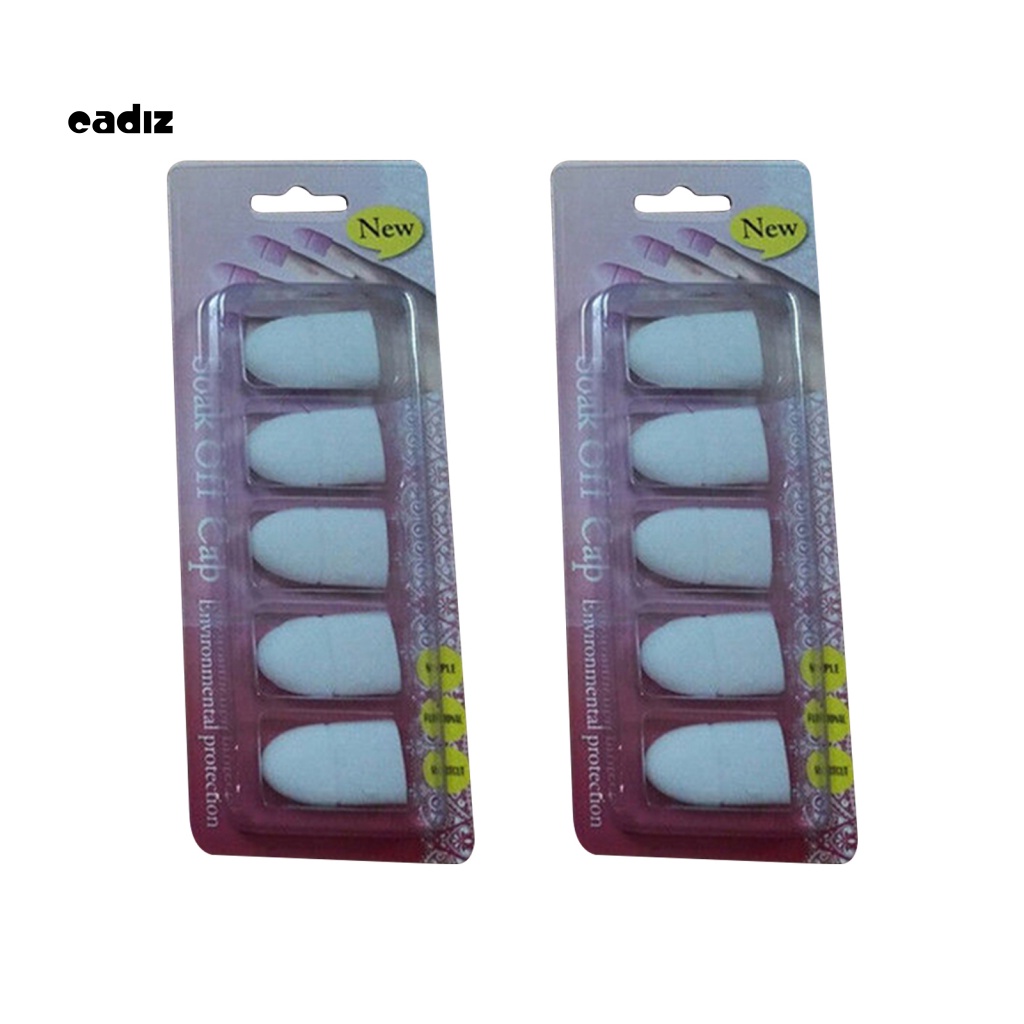Set 10 Nắp Silicone Ủ Tháo Gel UV Cho Móng Tay