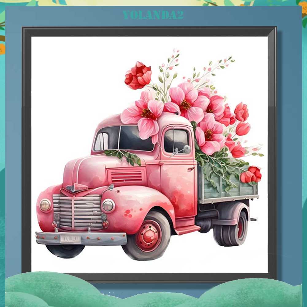 Bộ Tranh Đính Đá 5D Họa Tiết Xe Hơi Độc Đáo DIY Dùng Trang Trí Nhà Cửa