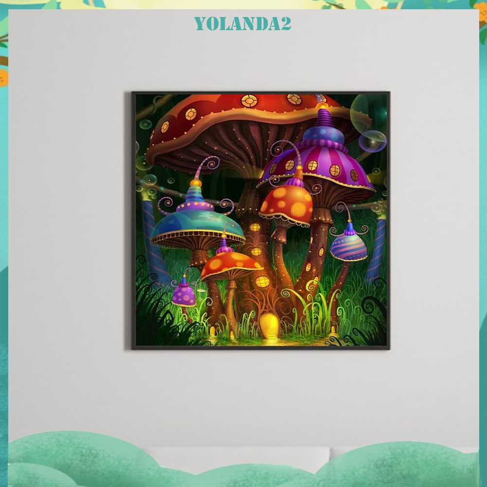 Tranh Đính Đá Kim Cương Toàn Bộ 5D DIY Hình Vẽ Hoa Trang Trí Nhà Cửa