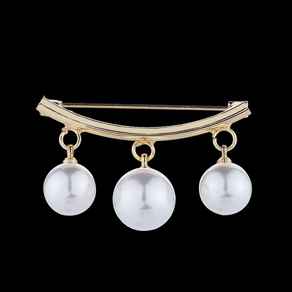 Ghim Cài Áo Hình Nơ Đính Ngọc Trai Giả Thời Trang