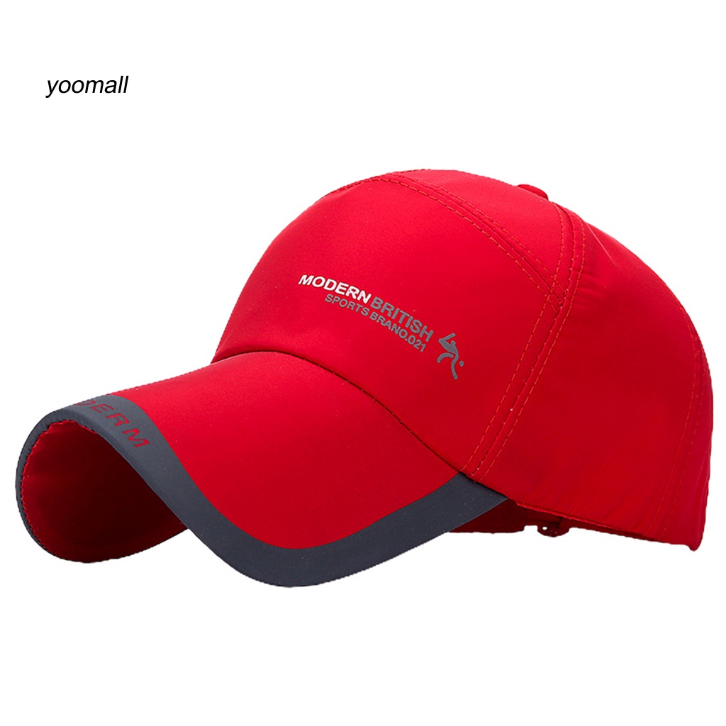 Yo / Mũ Bóng Chày Unisex Bằng Vải Laminated In Chữ Cái Thoải Mái Có Thể Điều Chỉnh Dùng Hàng Ngày