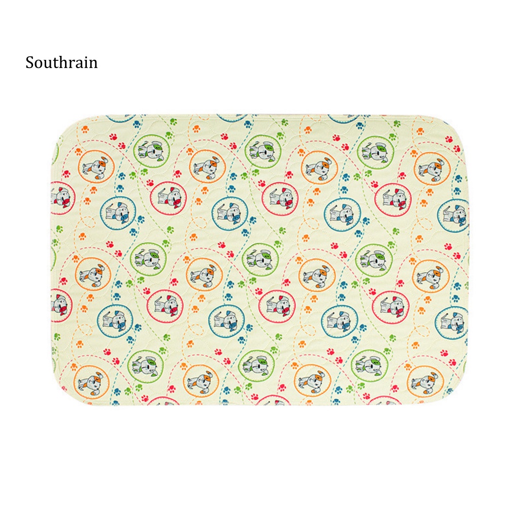 Thảm Huấn Luyện Thú Cưng Bằng Vải Mềm Mại Bản Rộng In Họa Tiết Hoạt Hình