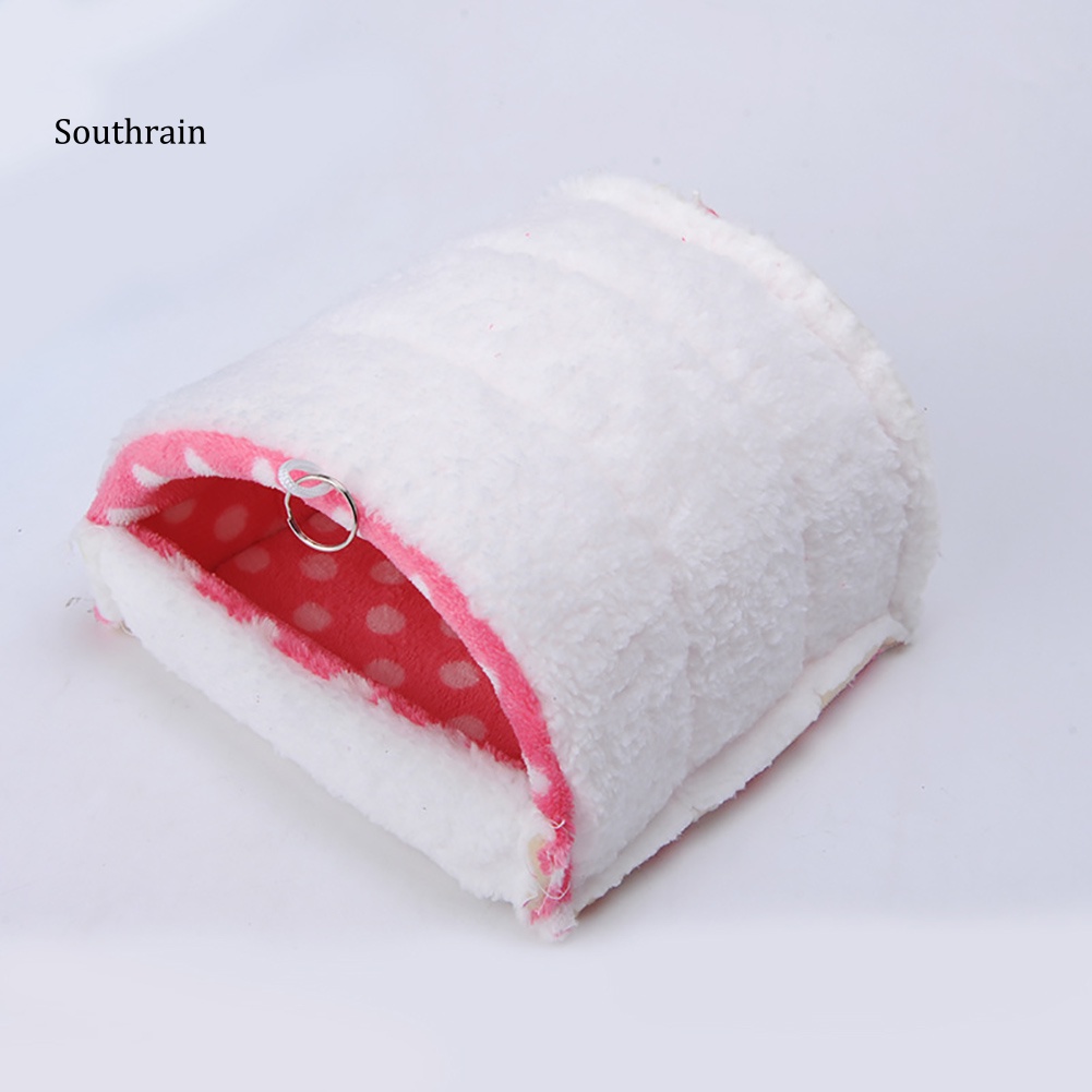 Nhà Treo Mềm Mại Họa Tiết Chấm Bi Cho Hamster Chinchilla
