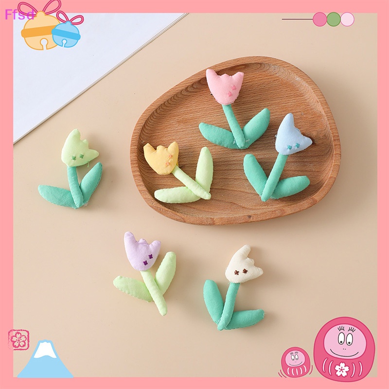 {Ffsd} Kẹp Tóc Hình Hoa Tulip Bằng Vải Nhiều Màu Dễ Thương Phụ Kiện Làm Trang Sức Thủ Công Cho Nữ * Hàng Bán Chạy