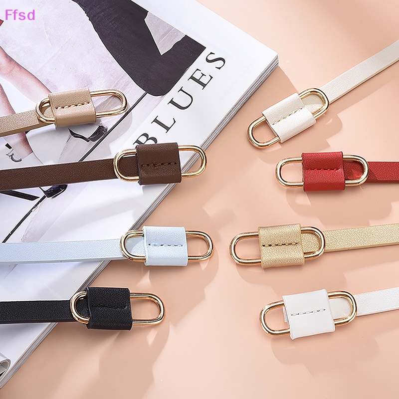 Thắt Lưng Bản Nhỏ 1cm Không Lỗ Thắt Nút Đơn Giản Đa Năng Cho Nữ Mặc Đầm Mùa Hè