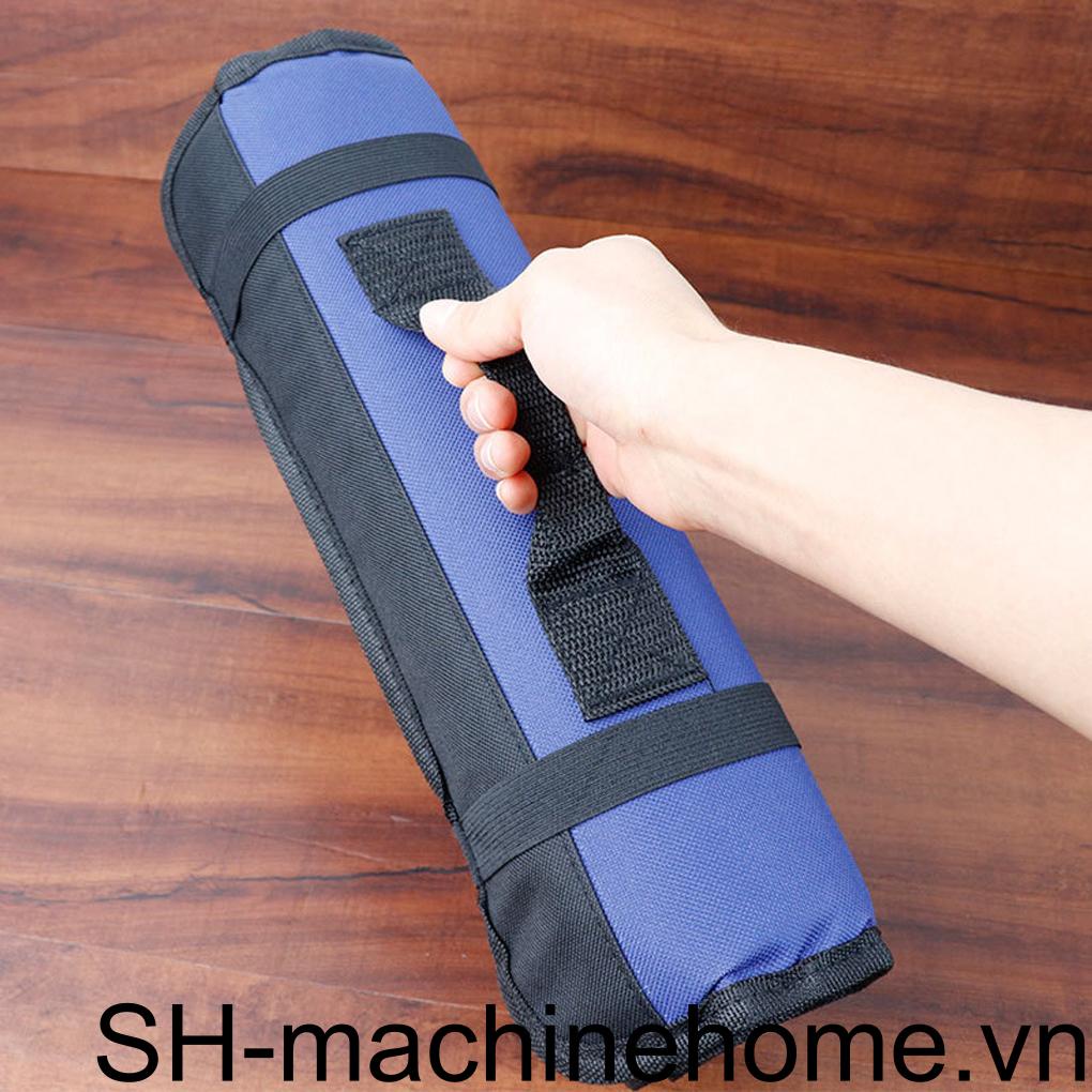 Túi Cuộn Đựng Dụng Cụ Nấu Ăn Bằng Vải Oxford Bền Sức Chứa Lớn Màu Đen Cho Nhà Bếp