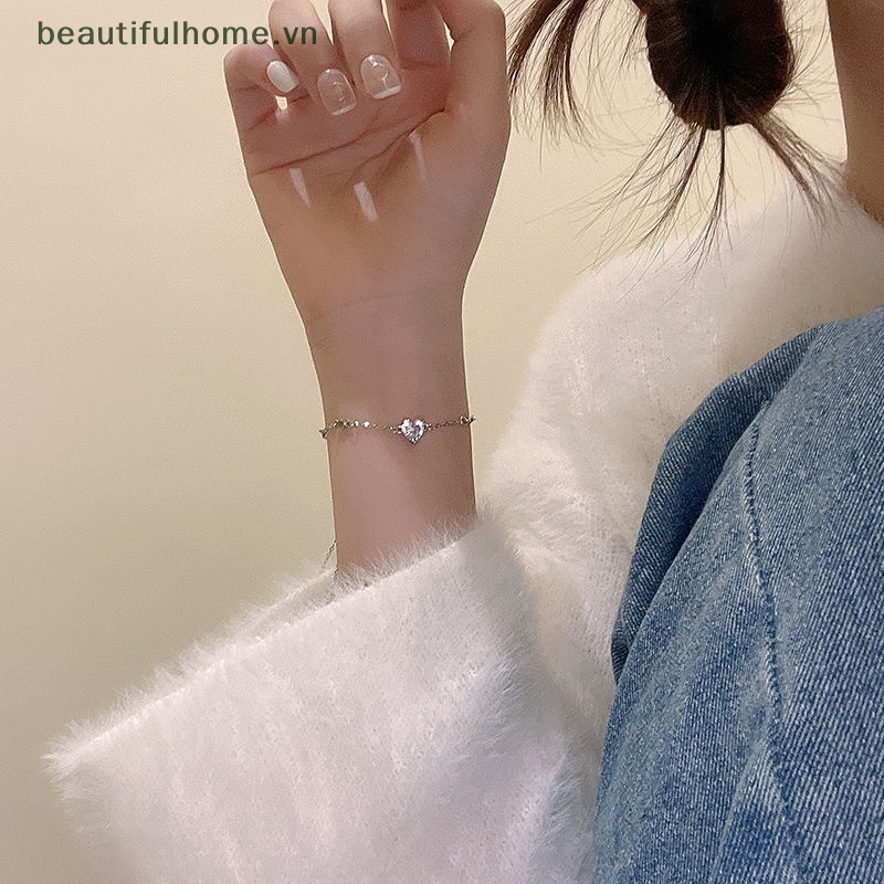 Vòng Đeo Tay Đính Đá Zircon Lấp Lánh Tùy Chỉnh Thời Trang Sang Trọng Cho Nữ