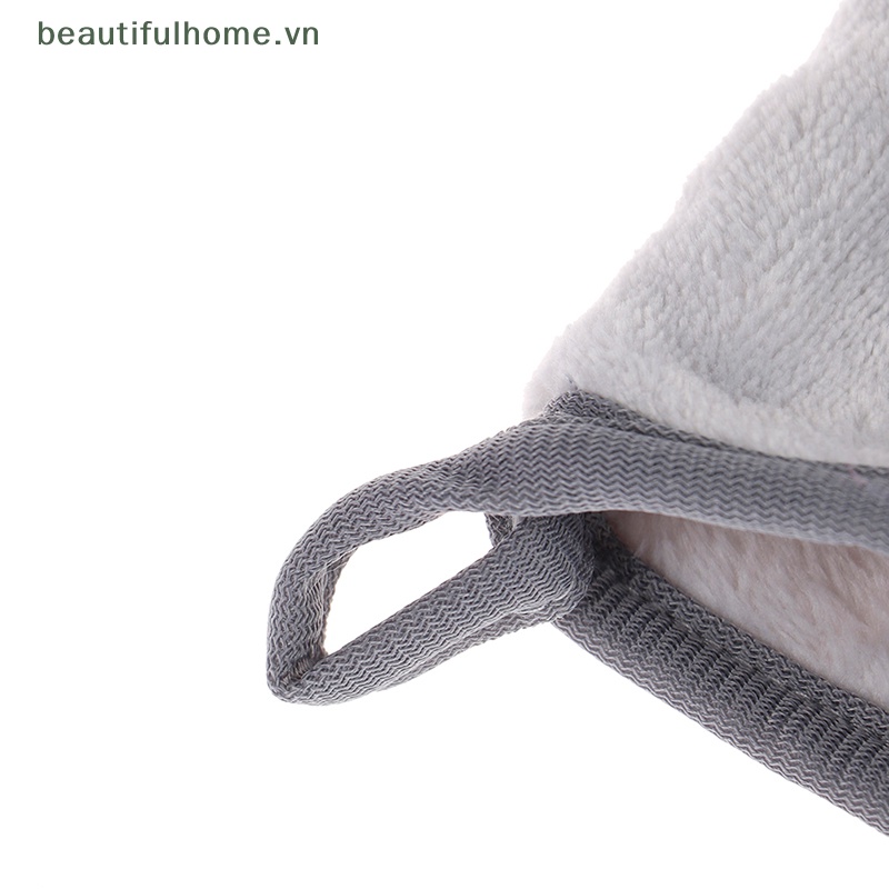 Găng Tay Tẩy Trang Làm Sạch Sâu Bằng Sợi Microfiber Mềm Mại Tái Sử Dụng Được