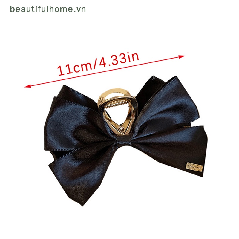 [beautifulhome] Kẹp Tóc Nơ Lớn Hai Mặt Thời Trang Hàn Quốc Mới [Đẹp]