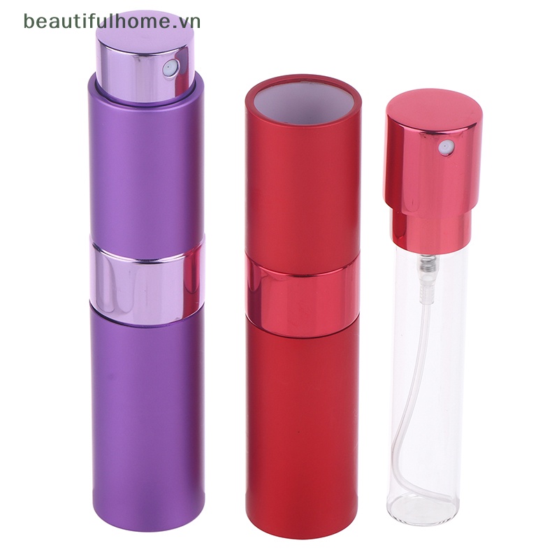 Bình Nước 8ML Bằng Nhôm Họa Tiết Mây Có Thể Bơm Đầy Lại Tiện Dụng